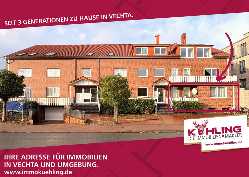 Thumbnail-4-Zimmer Erdgeschosswohnung mit Hochparterre Terrasse! Diepholz - zentral!