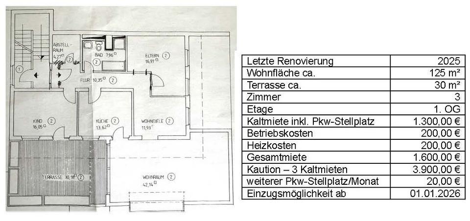 Thumbnail-Hochwertige Wohnung in guter Lage von Overath-Untereschbach