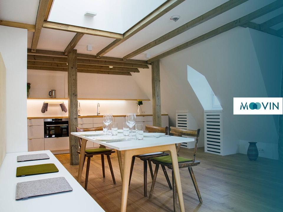 Thumbnail-Traumhafte 3-Zimmer-Dachgeschosswohnung in historischer Burg Bachem mit Designermöbeln