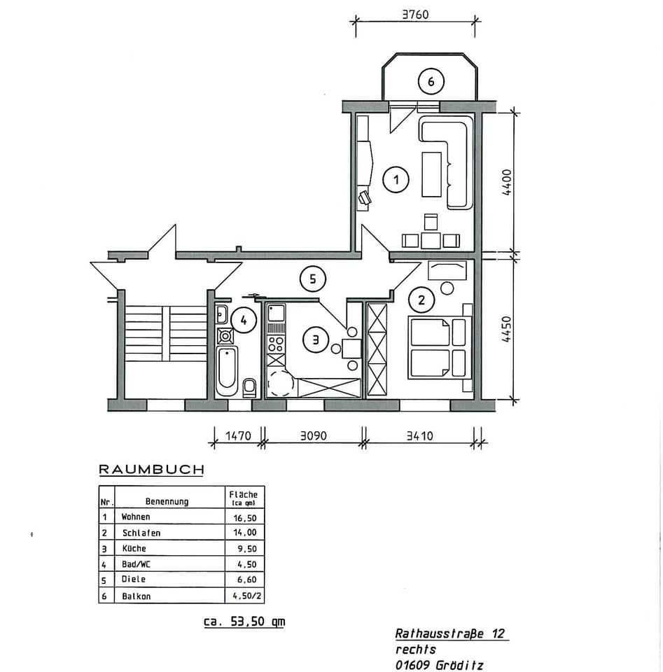Thumbnail-zentral gelegene Wohnung mit Balkon
