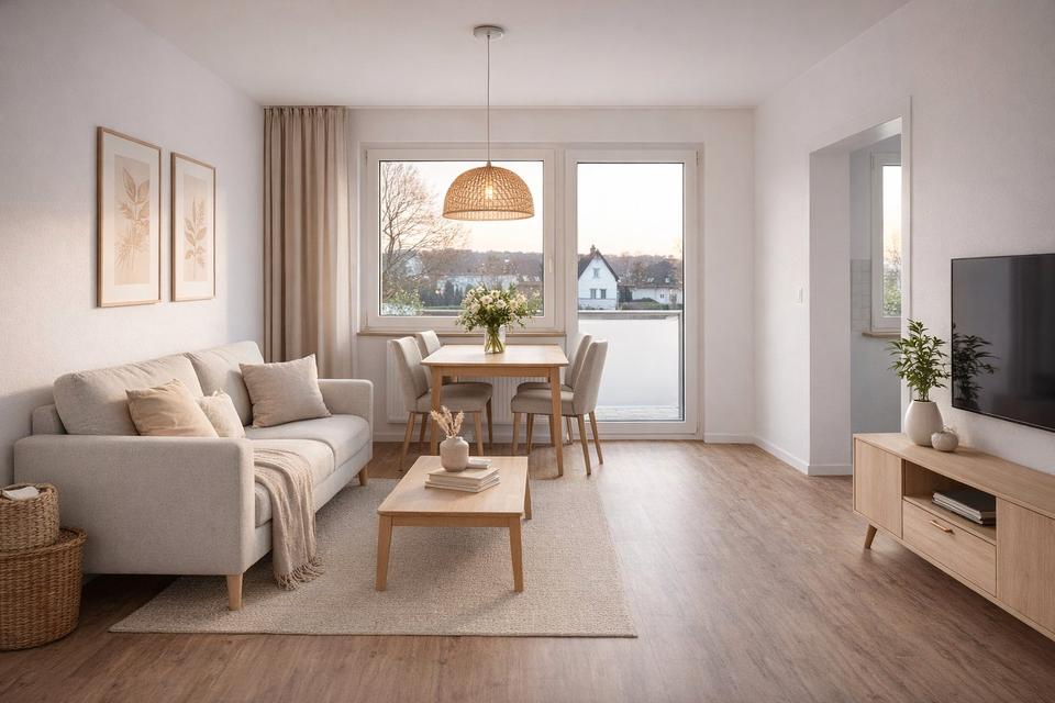 Thumbnail-3-Zimmer-Wohnung mit Balkon, Küche & Stellplatz