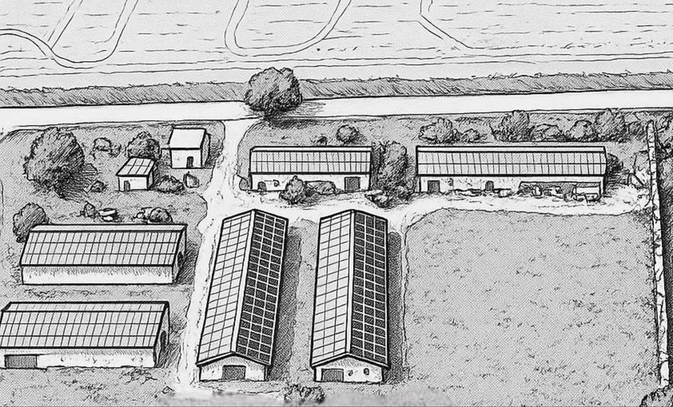 Thumbnail-Großer Hallenkomplex mit Grundstück - teilbar - WerkstattLagerProduktionReithalleLandwirtschaft