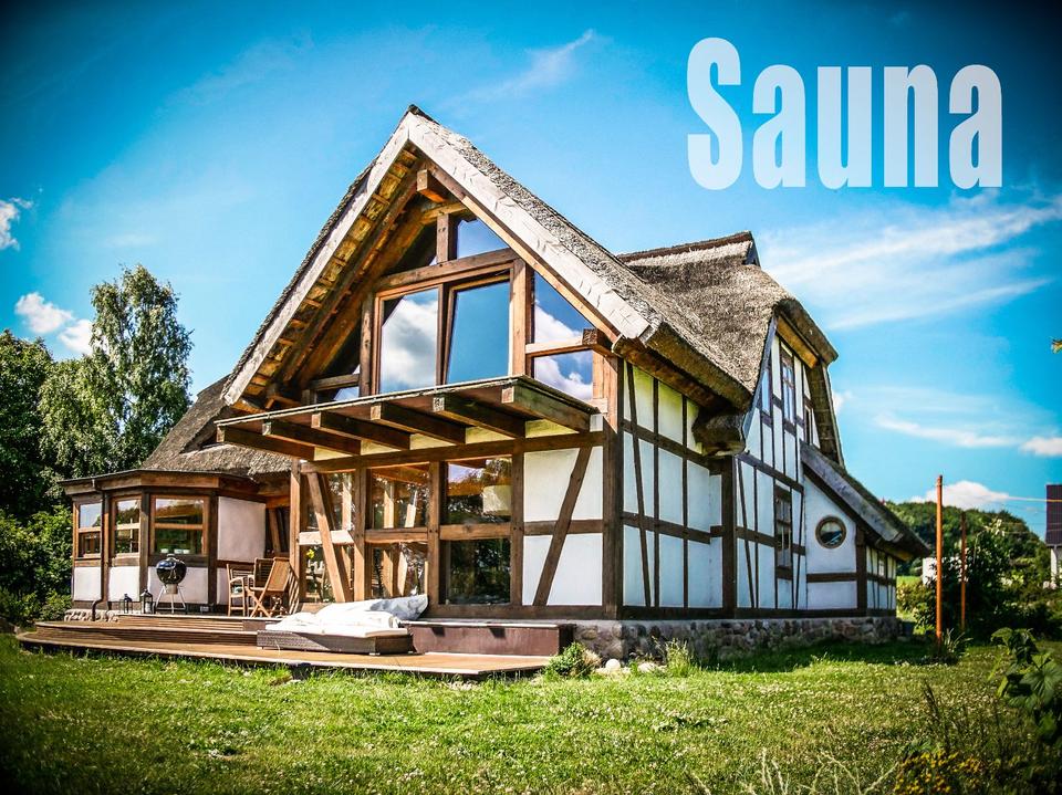 Thumbnail-Wintermiete - Fachwerkhaus am Bodden mit Sauna,Teich und Garten