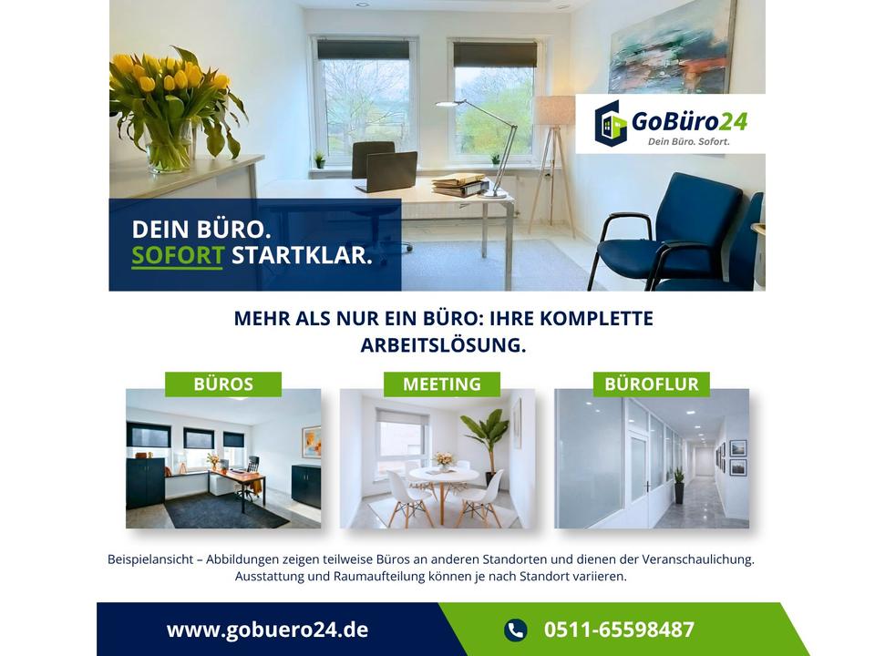 Thumbnail-Bürofläche in Langenhagen – ca. 25 m² Einzelbüro für 599 € mtl. zzgl. gesetzlicher MwSt. zzgl. Sicherheitsleistung