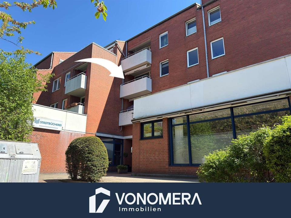 Thumbnail-Sanierte 2-Zimmer-Wohnung im Zentrum von Wedel — Balkon, Aufzug, Tiefgaragenstellplatz