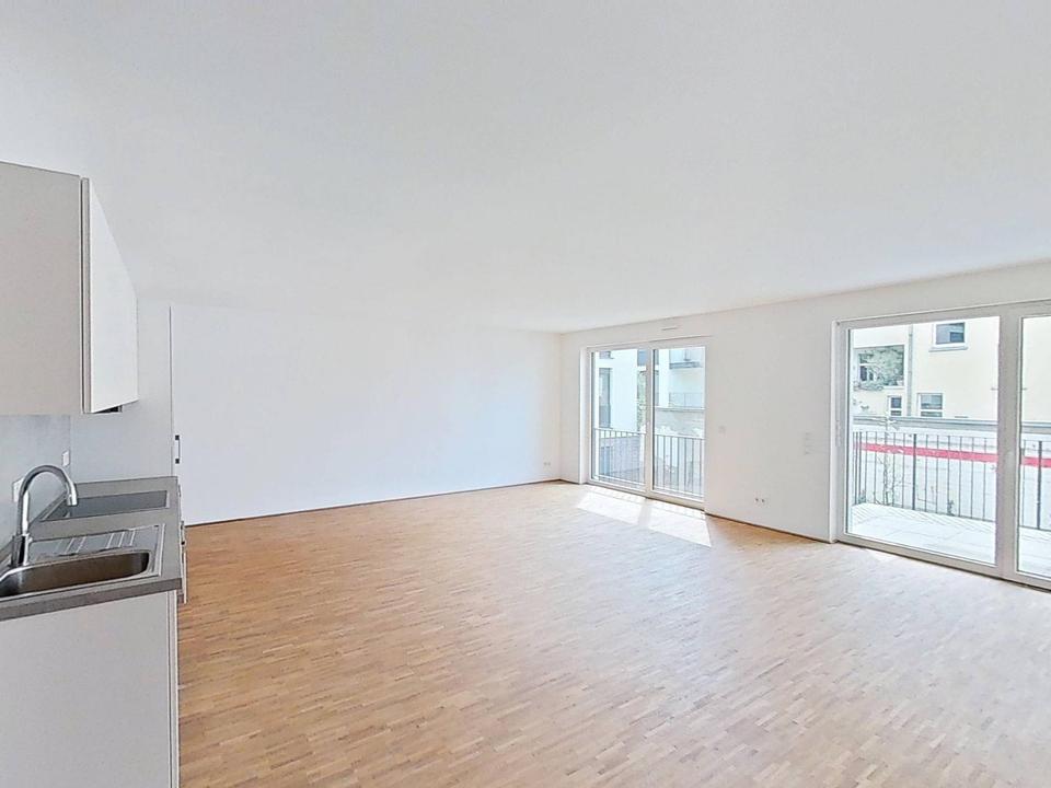 Thumbnail-Geräumige 3-Zimmer-Neubauwohnung mit Balkon und Einbauküche im Wohnquartier 'Großherzog Friedrich Höfe'