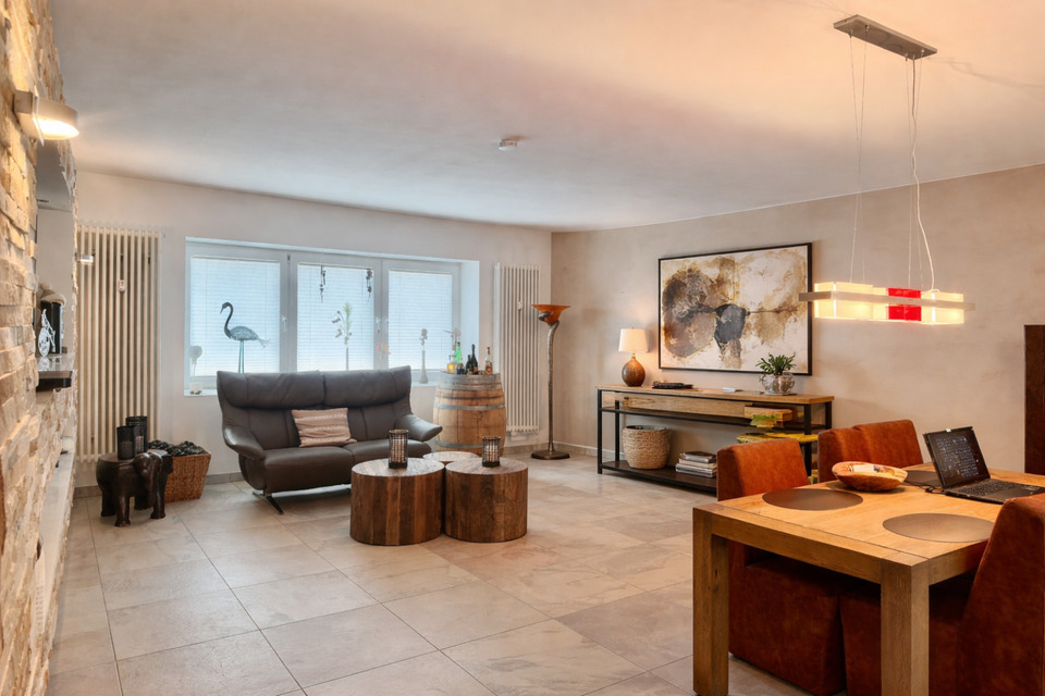 Thumbnail-Moderne 3-Zimmer-Terrassenwohnung mit Garage in ruhigem 2-Parteie