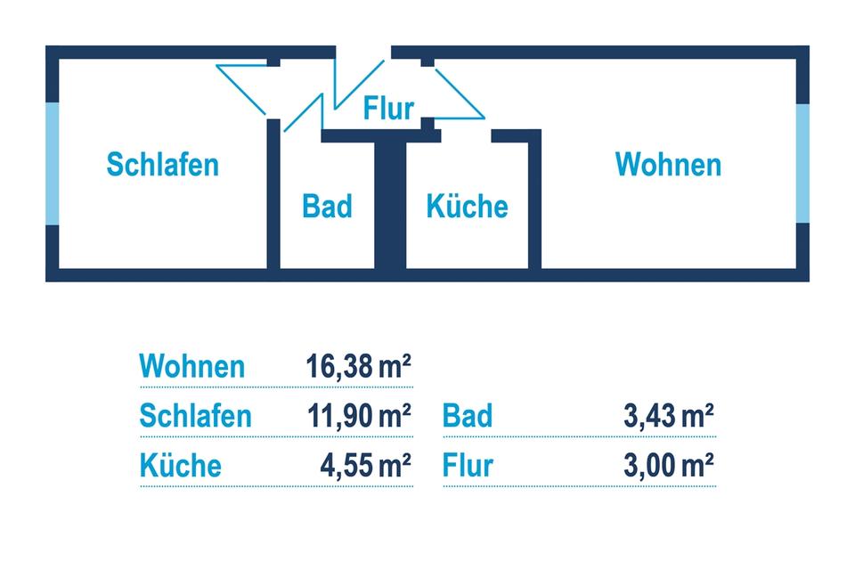 Thumbnail-Neu sanierte 2-Raum-Wohnung