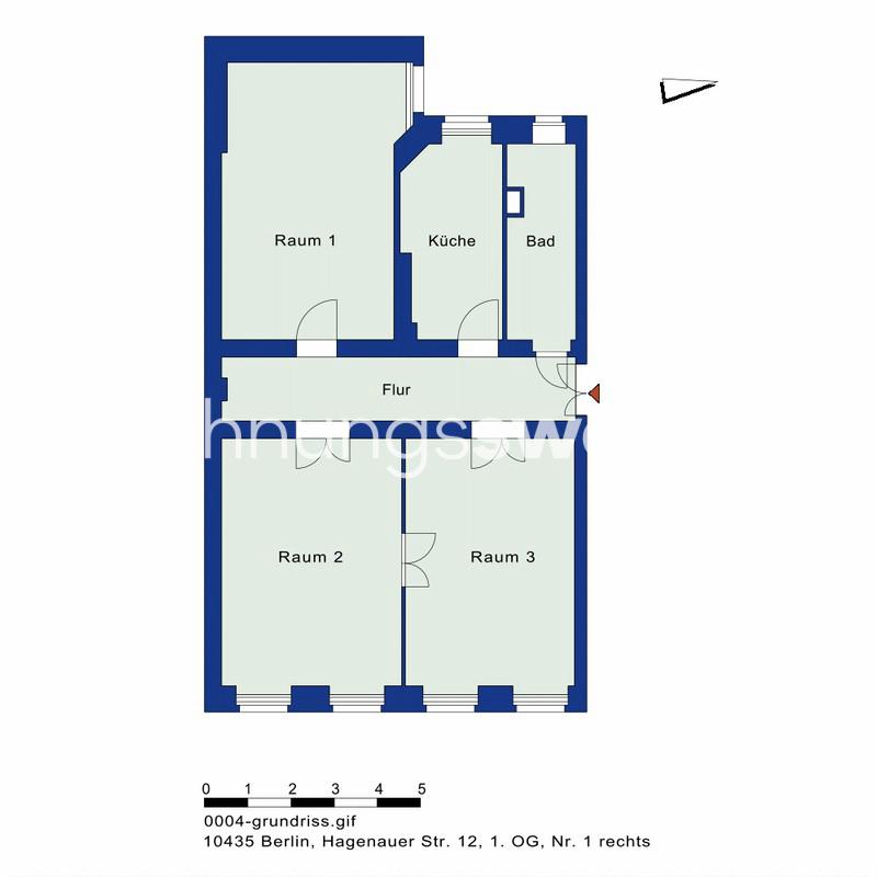 Thumbnail-Wohnungsswap - 3 Zimmer, 100 m² - Hagenauer Straße, Pankow, Berlin