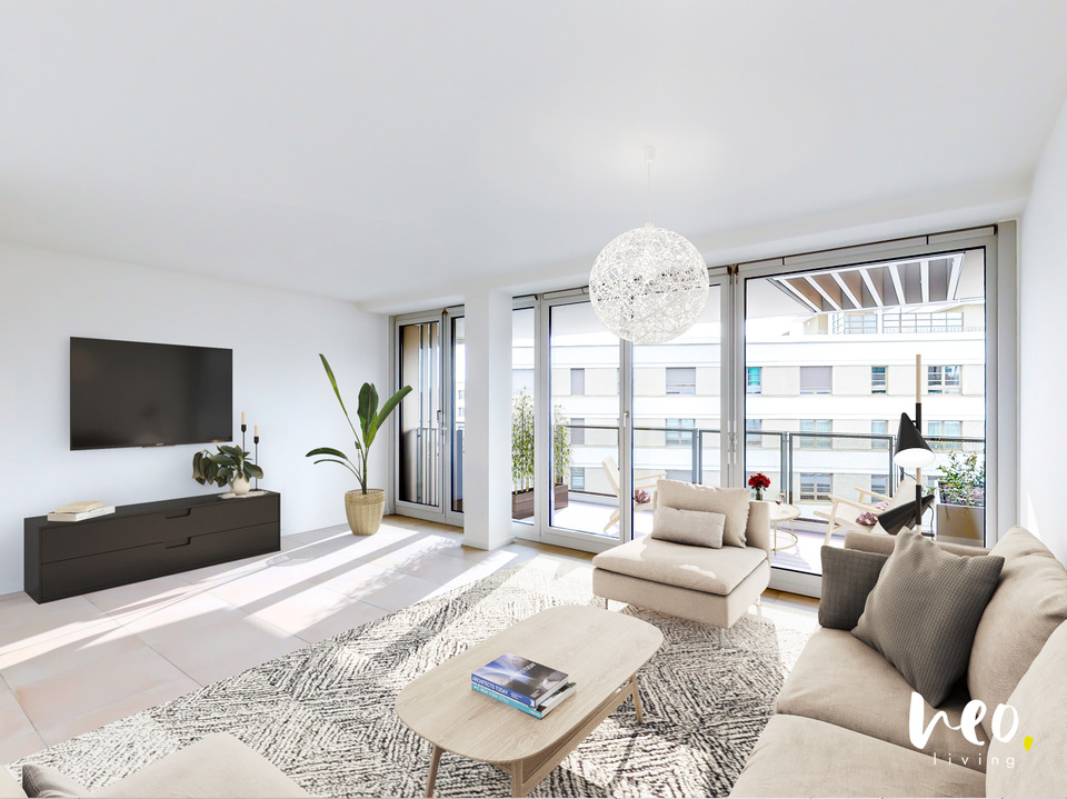 Thumbnail-Ganz oben mit EBK, Südbalkon und privatem Dachterrassenabschnitt