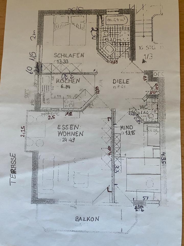 Thumbnail-Teil-möblierte Wohnung Vilshofen mit Terrasse