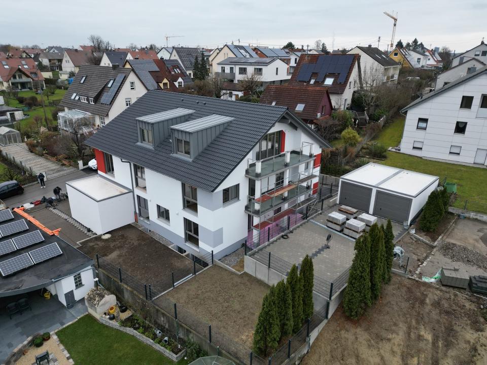 Thumbnail-Neubau ! Helle 3,5 - Zimmer Dachgeschoßwohnung, große Terrasse mit Panoramablick, KfW55