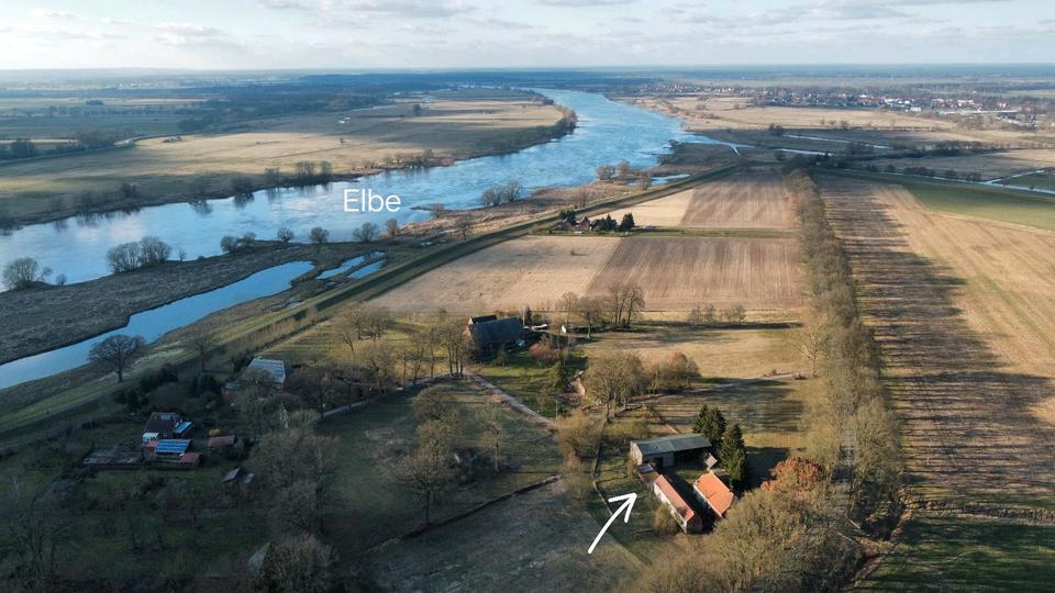 Thumbnail-Resthof, Bauernhof, 4-Seiten-Hof,provisionsfrei, 10700qm Elbe