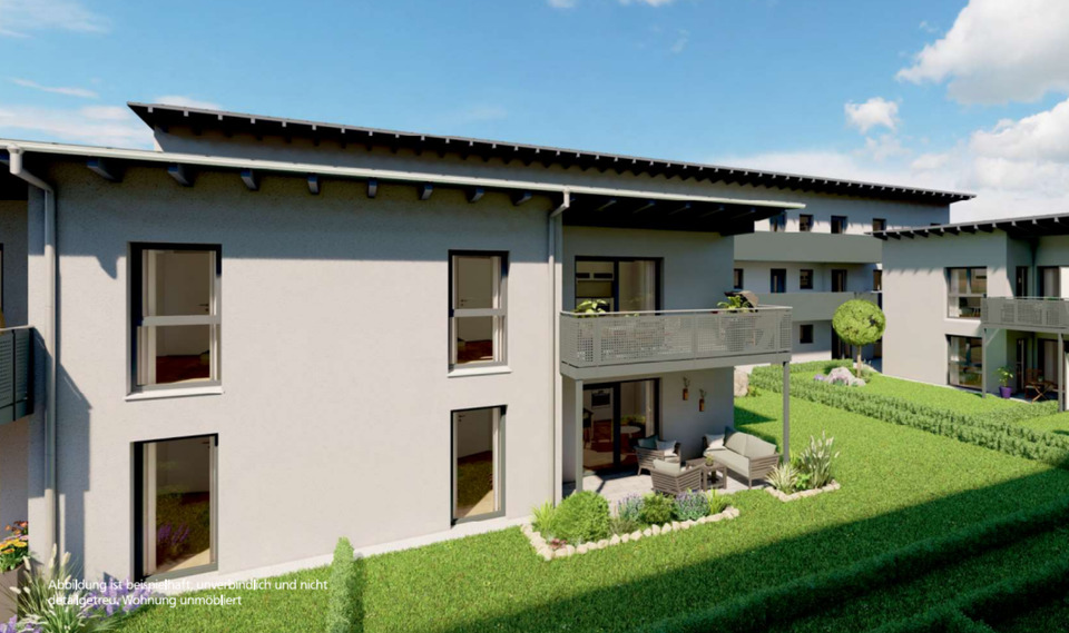 Thumbnail-2-Zimmer Neubau-Wohnung (teilmöbiliert,1.OG) mit Balkon in Landau