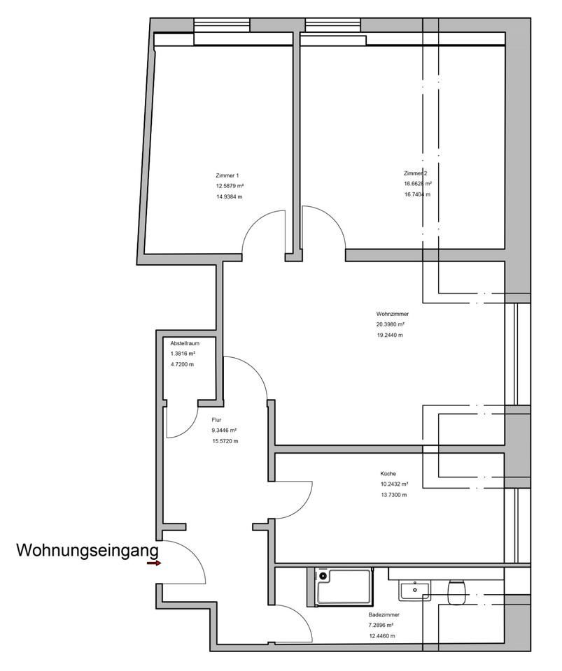 Thumbnail-Wohnung komplette neu renovierte in Zell (Mosel)