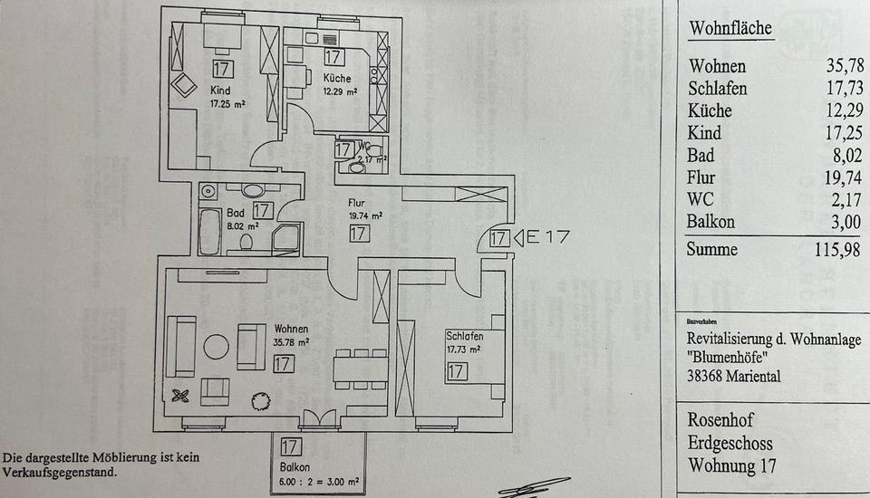 Thumbnail-Moderne, helle 3 Zimmer Wohnung in Mariental