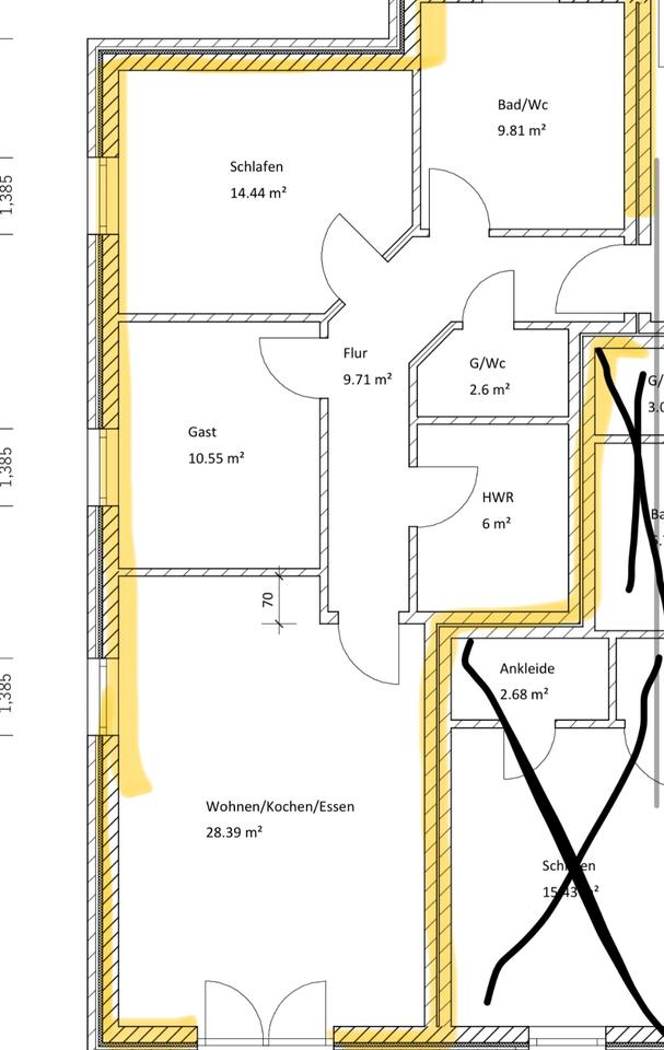 Thumbnail-3 Zimmer-Wohnung mit Terasse zum vermieten