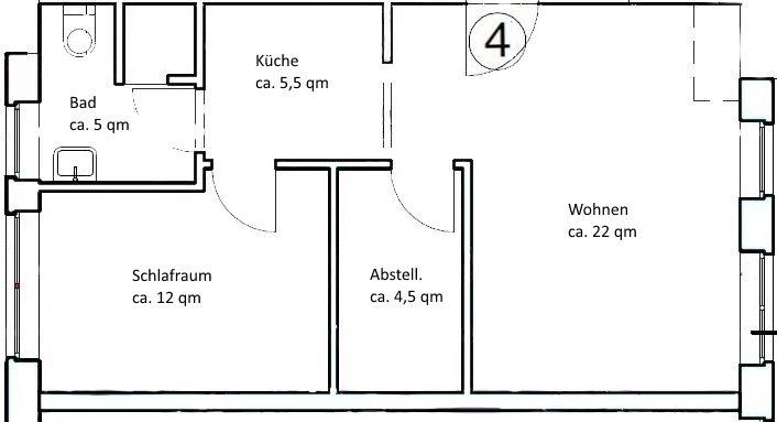 Thumbnail-2,5 Zimmer Wohnung in Salzbergen zu vermieten