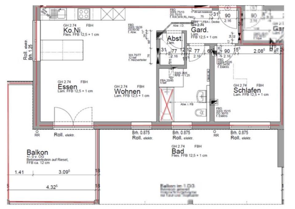 Thumbnail-Wohnung zu vermieten - 2,5 Zimmer - 73230 Nabern - ab 01.01.2026