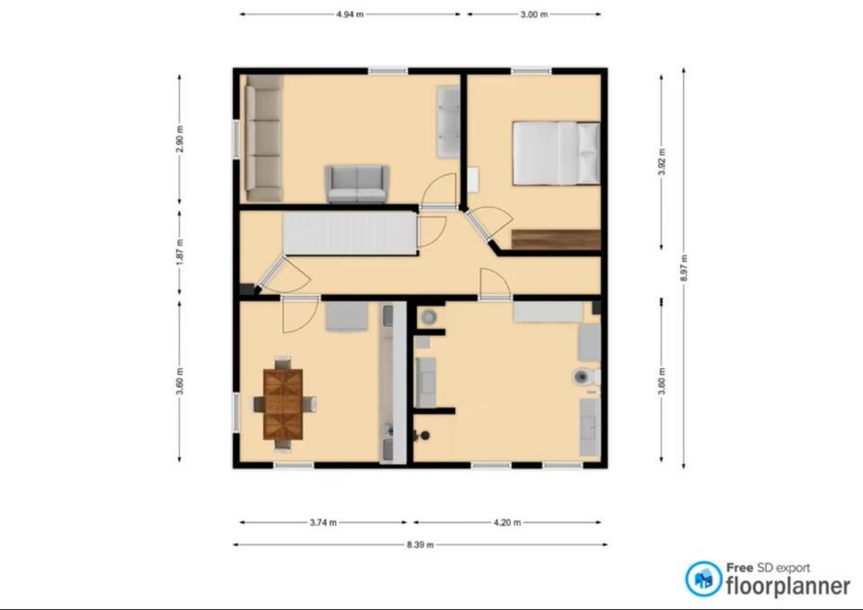 Thumbnail-2-Zimmer-Wohnung zu vermieten