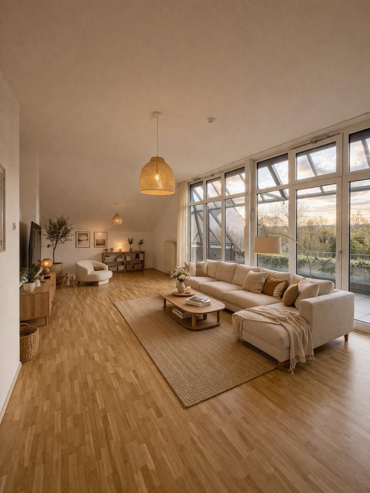 Thumbnail-Helle, renovierte 4-Zimmerwohnung mit großer Dachterrasse und außergewöhnlichem Raumangebot