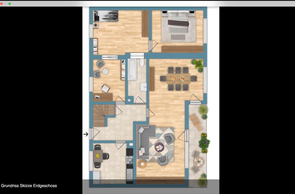 Thumbnail-6 Zimmer, Küche, Bad, Kellerraum, Garage, großer Garten