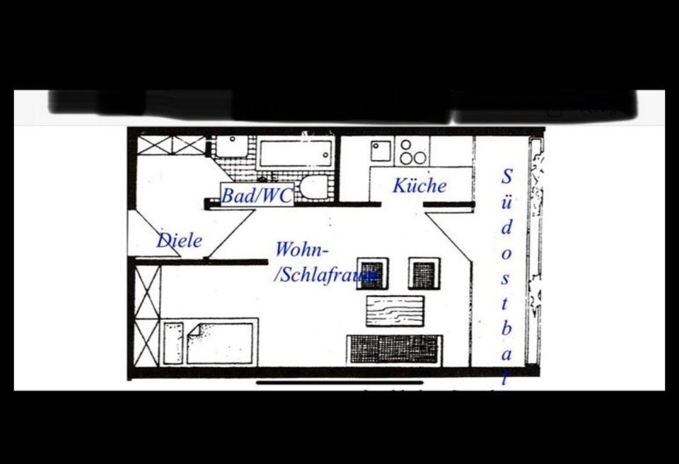 Thumbnail-Möblierte 1 Zimmer Wohnung mit Balkon & Hallenbad