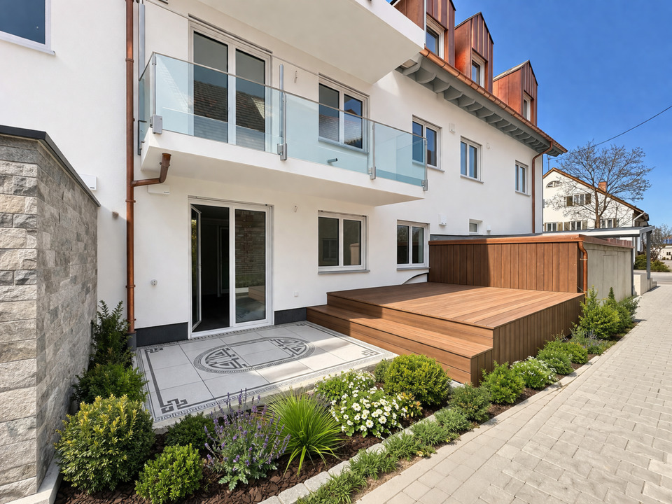 Thumbnail-Ideal für Singles oder Paare - Erdgeschoss mit Terrasse - Hochwertige Ausstattung - Exklusives Bad - Energieeffizient wohnen im Neubau