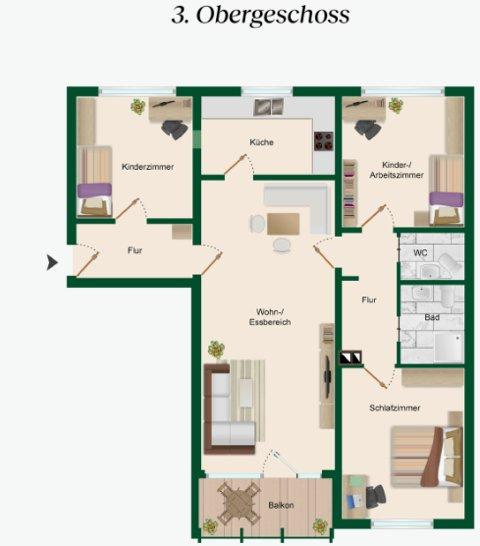 Thumbnail-4 Zimmer Wohnung 100 qm Erftstadt Liblar