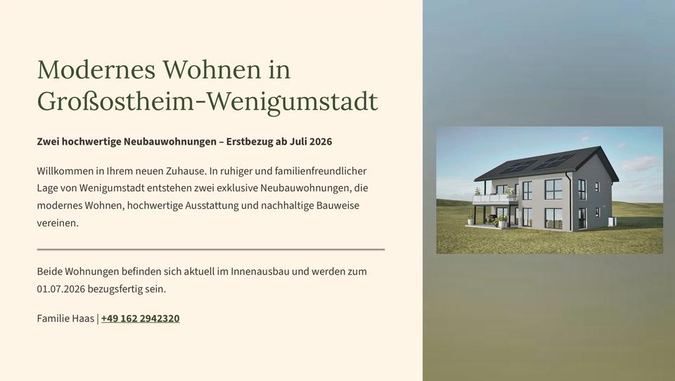 Thumbnail-Luxuriöse Neubau-EG-Wohnung (Erstbezug)