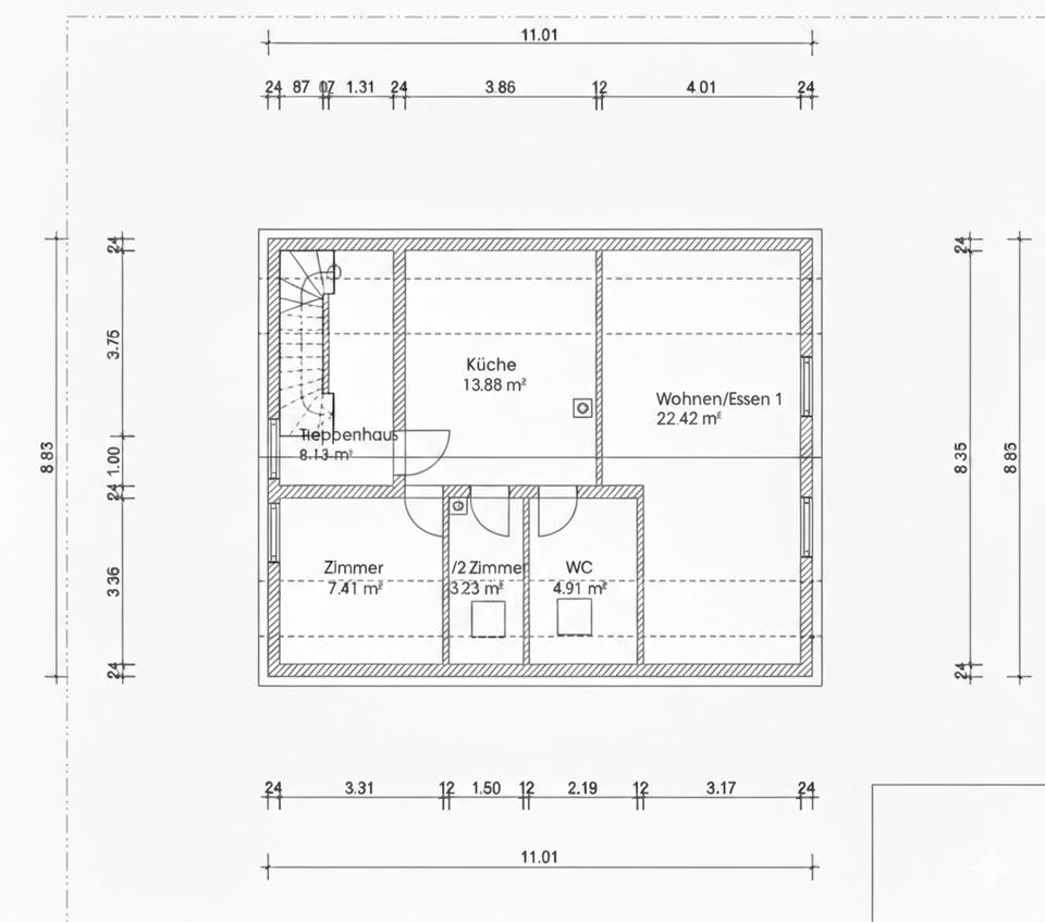 Thumbnail-Helle 2,5-Zimmer Dachgeschosswohnung in Mühlheim am Main
