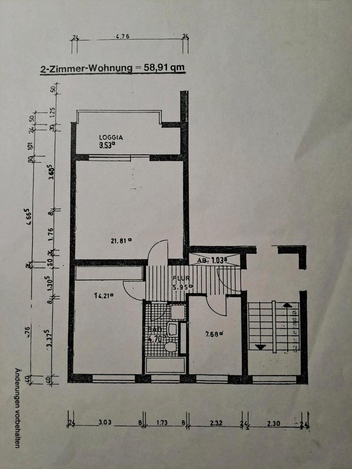 Thumbnail-2 Zimmer Eigentumswohnung mit Balkon und Fenster im Bad