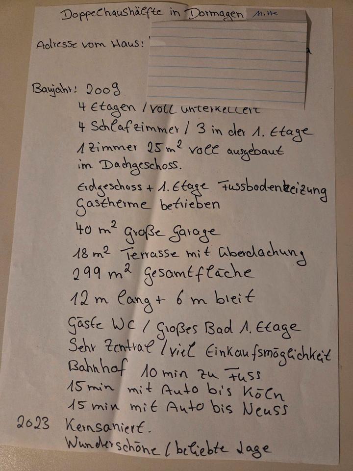 Thumbnail-Doppelhaushälfte Dormagen Mitte Bj 2009