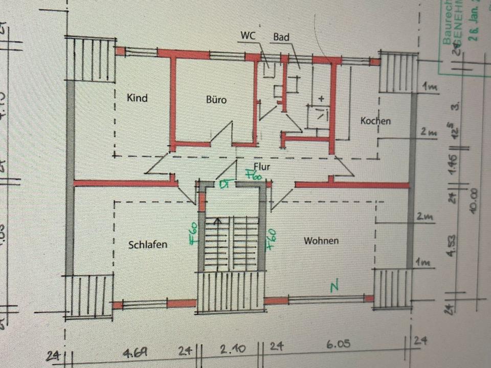 Thumbnail-Stilvolle 4-Zimmer-Dachgeschosswohnung mit 99,13 m²