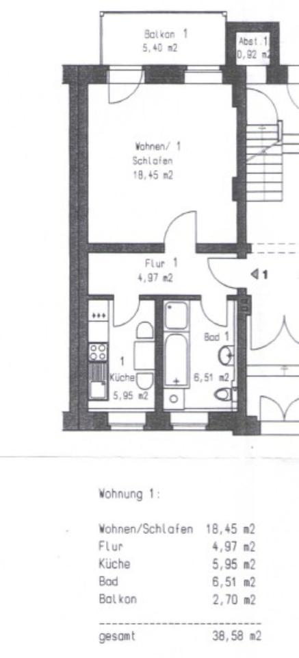Thumbnail-1 Raum Wohnung mit Balkon im EG im Herrmannsgarten 9 ab sofort