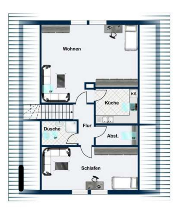 Thumbnail-Helle, großzügige 2-Zimmer-Wohnung in Weisendorf zu vermieten