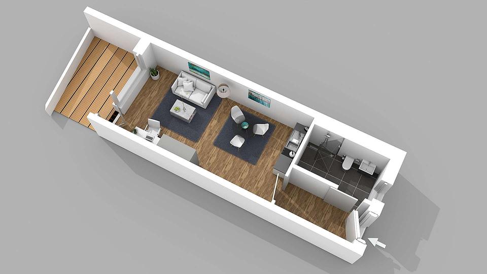 Thumbnail-Moderne 1-Zimmer-Neubauwohnung in Dortmund-Körne