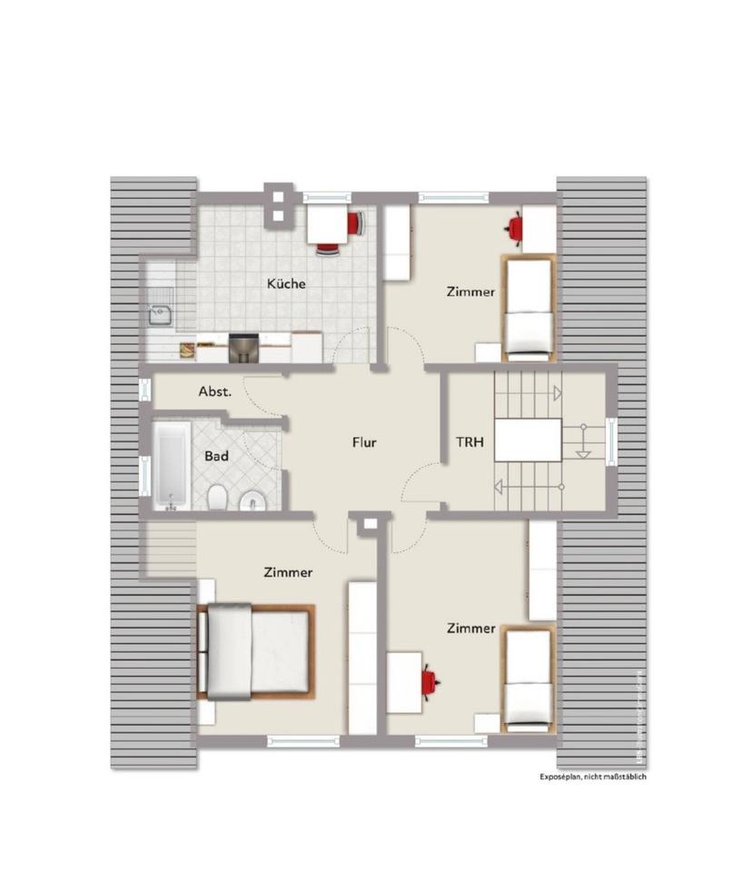 Thumbnail-3 Zimmer DG Wohnung zu vermieten Bensheim