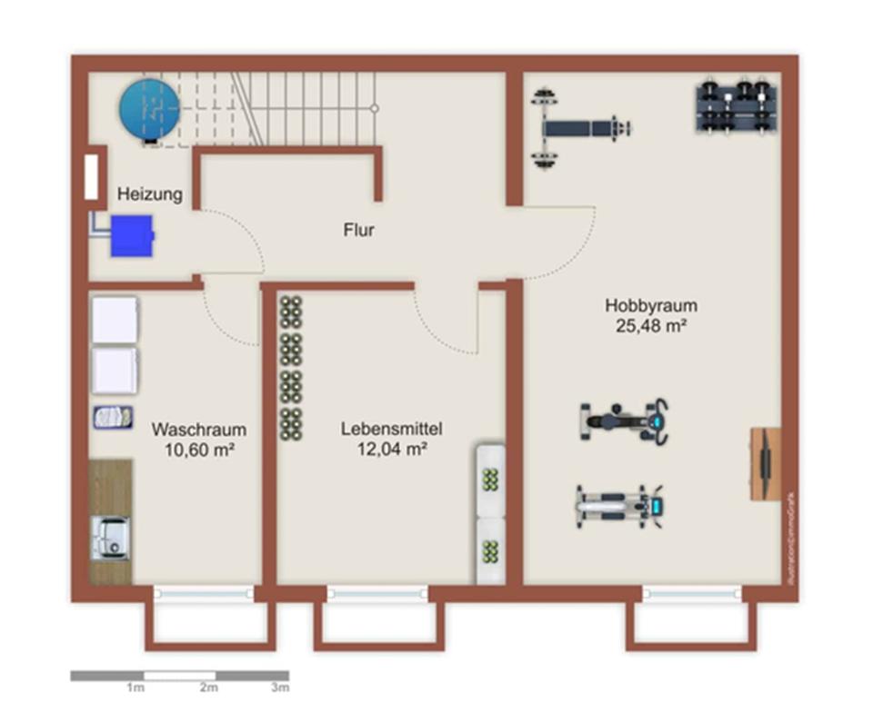 Thumbnail-Modernisierte Zwei Zimmer Souterrain Wohnung - WG geeignet