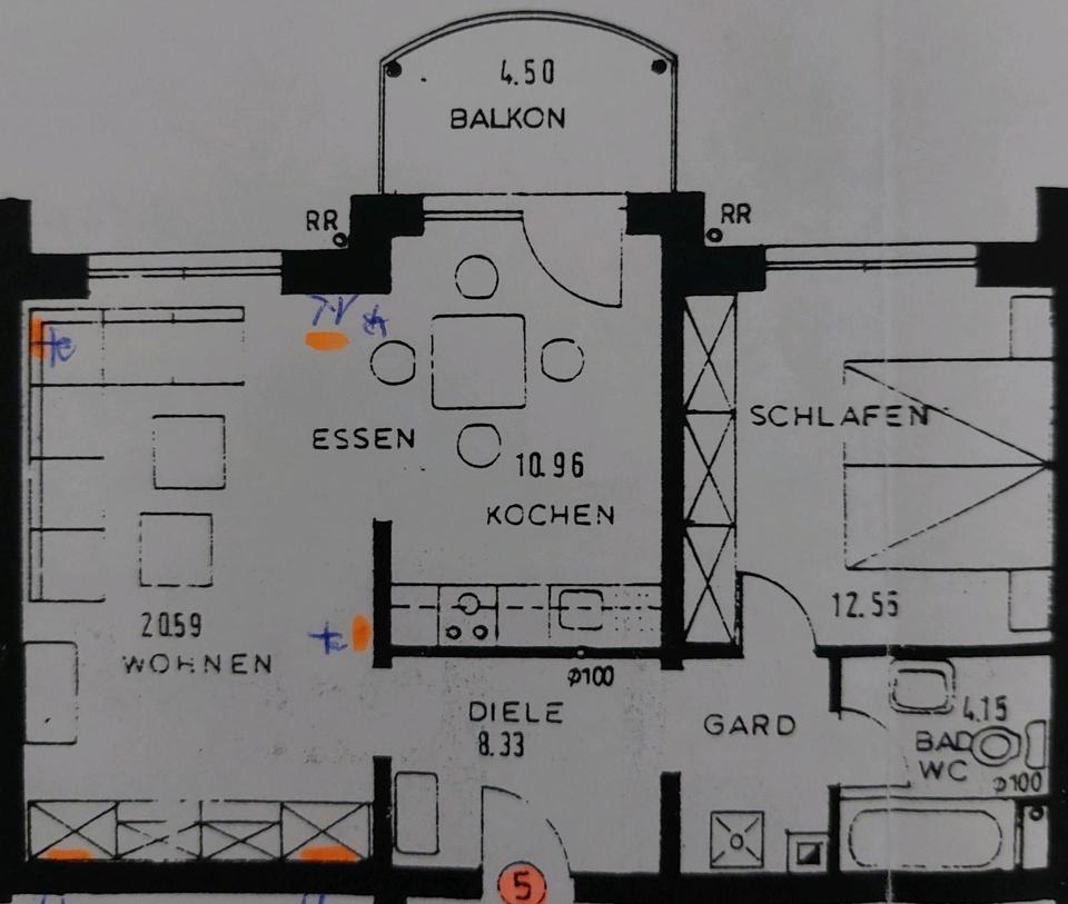 Thumbnail-Renovierte 2-Zimmer-Wohnung mit neuer Einbauküche