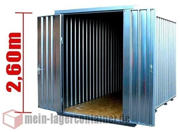 Thumbnail-SC Schnellbaucontainer 3,1x2,3x2,6m extra Hoch LeichtbauContainer 2 Flgl.Tür 1985x2435mm OSB-Holzboden Lagercontainer