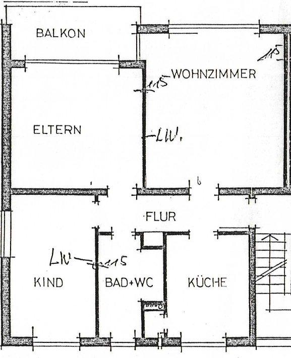 Thumbnail-ERSTBEZUG NACH SANIERUNG! Helle 3-ZKB mit Balkon in Battenfeld
