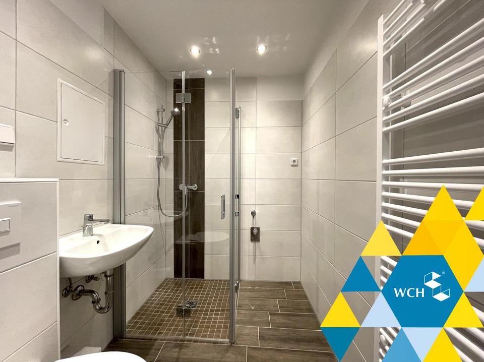 Thumbnail-Moderne 1-Raumwohnung mit LED-Spots und bodengleicher Dusche