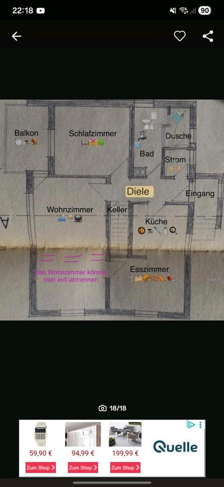 Thumbnail-Wohnung + Garten in Heideck sofort Verfügbar