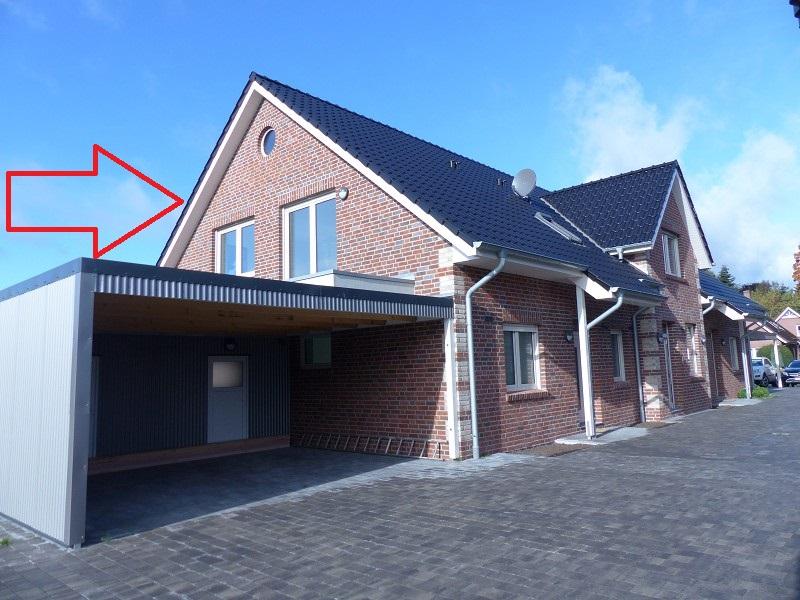 Thumbnail-Vermietung: Erstbezug, moderne Obergeschosswohnung mit Balkon und Carport in Westoverledingen