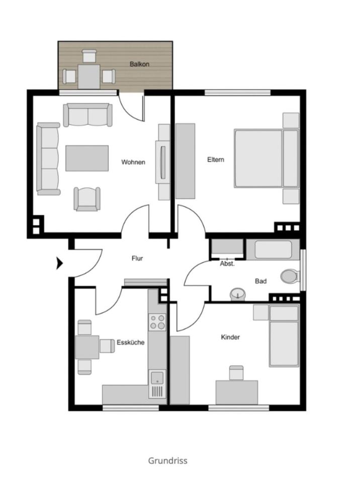 Thumbnail-3 Zimmerwohnung