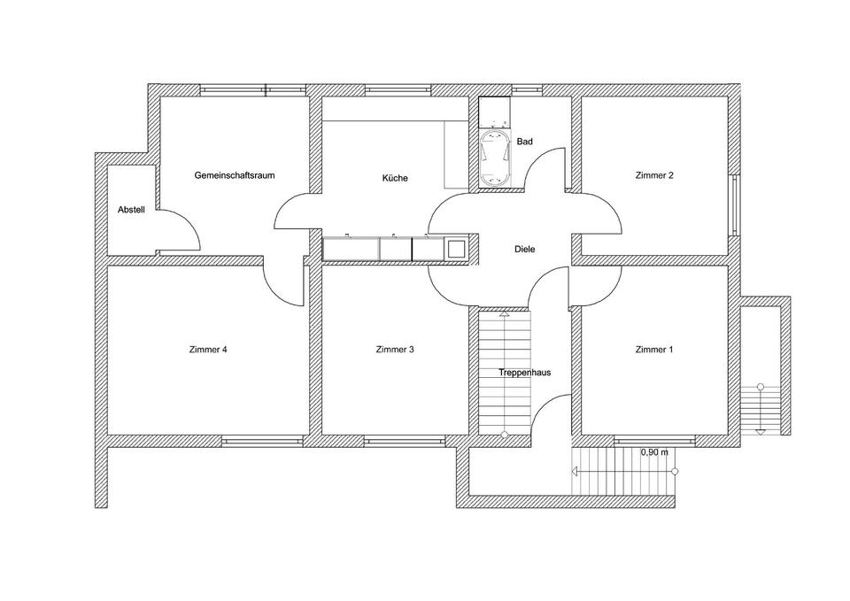 Thumbnail-Renovierte 4er WG Erdgeschosswohnung in FD-Dietershan!