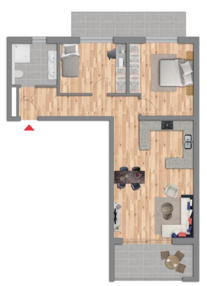 Thumbnail-Schöne 3 Zi-Wohnung in VaihingenEnz zu vermieten ERSTBEZUG