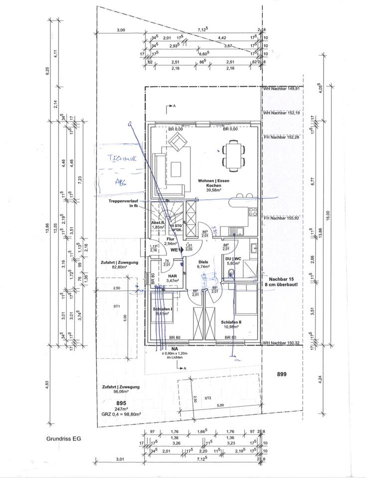 Thumbnail-Wohnung im EG. Wohnküche, 2 Schlafzimmer, 1 Badezimmer, Garten