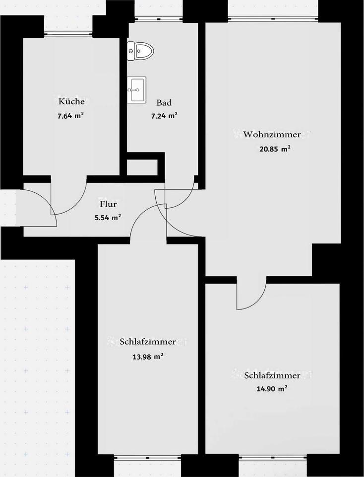 Thumbnail-3 Raum Wohnung in Hohenwarsleben nähe Elbe Park